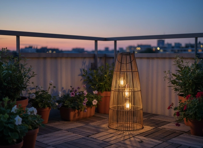 Duurzaam design met open vlechtwerk