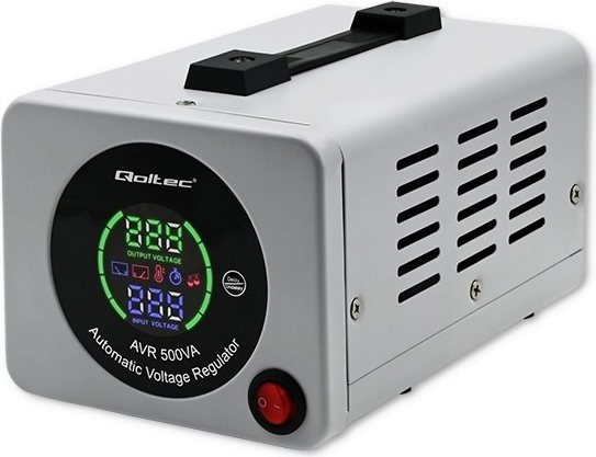 Qoltec automatische spanningsstabilisator AVR 500 VA