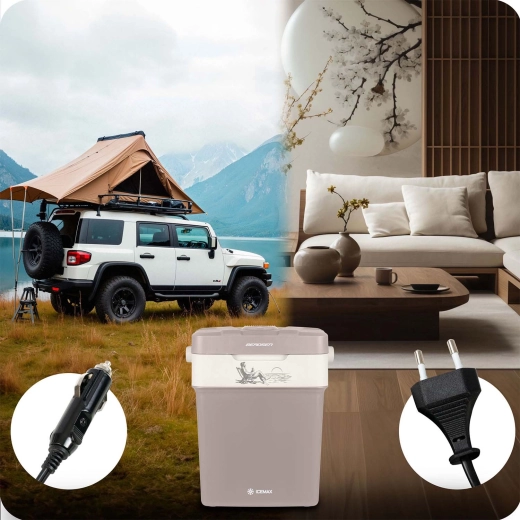 Dubbele voeding 12 V/230 V voor thuis en onderweg