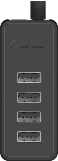 Orico USB Hub Adapter 4x USB 2.0 (zwart)