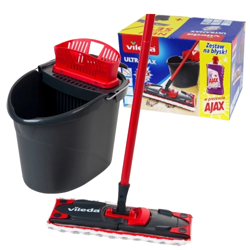 Vileda Ultramax set met mop en emmer met uitwringkorf