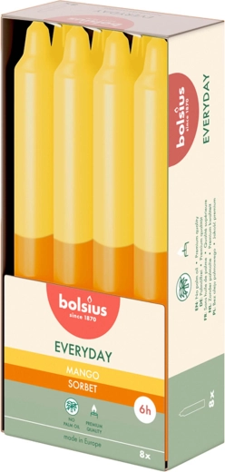Geurkaars in kegelvorm mango 180 × 21 mm - 1 stuk
