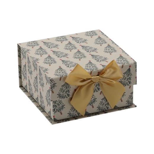 Feestelijke geschenkdoos met gouden strik