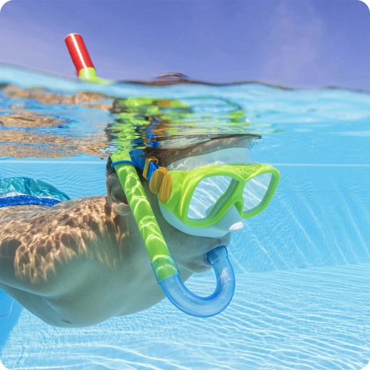 Ergonomische snorkel met spatwaterbescherming
