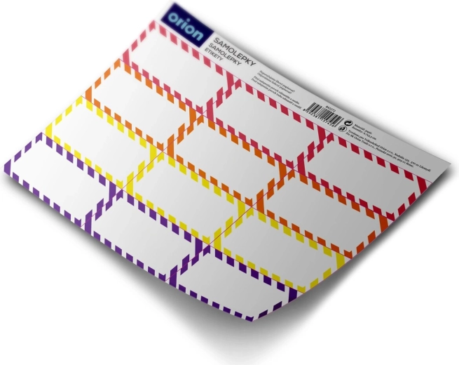 Lege rechthoekige labels voor voorraadpotten – 12 stuks