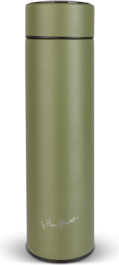 Lamart thermosfles met digitale thermometer 450 ml zwart
