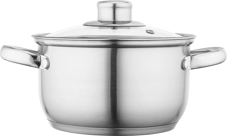 Fabio roestvrijstalen pan met deksel 16 cm, 1,9 l