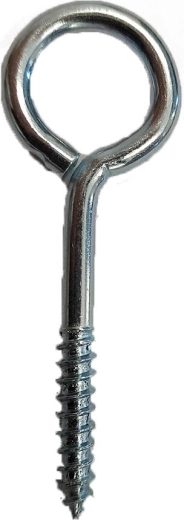 Gesloten oog met schroefdraad 12 × 6 × 2,6 mm, verzinkt (600 stuks)