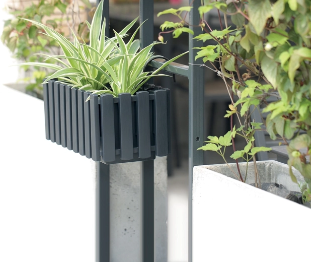 Ruimtebesparing aan de balustrade