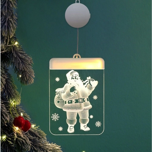 Warme LED-achtergrondverlichting voor een gezellige kerstsfeer