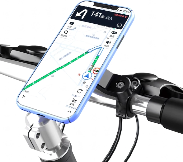 Telefoonhouder voor fiets en motor met trillingsdemping