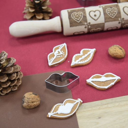 Lippenmotief voor originele koekjes en decoratie