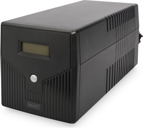 line-interactive UPS-noodstroomvoorziening met lcd 1500 va / 900 w, 4× schuko, avr, usb, rs232, rj45