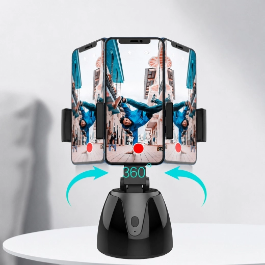 Intelligente roterende telefoonhouder met bewegingsvolging