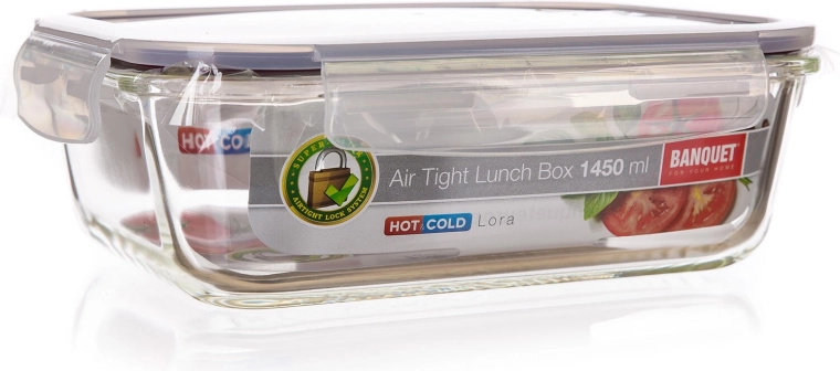 Duurzaam glas voor bakken zonder deksel