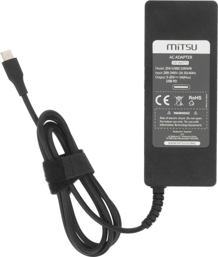 Vermogen tot 100 W met USB‑C Power Delivery