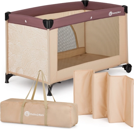 PETITE&MARS reisbedje Nyja urban jungle sand