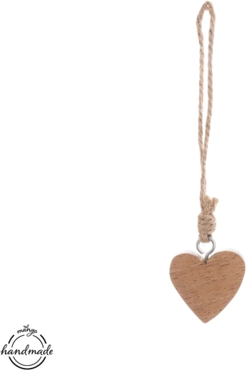 Hangend mini hart van mangohout