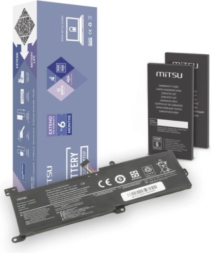 MITSU-batterij voor Lenovo IdeaPad 320 (4050 mAh, 30 Wh, 7,4–7,6 V)