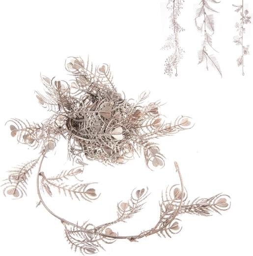 Gouden kerstgirlande 170 cm (assortiment)