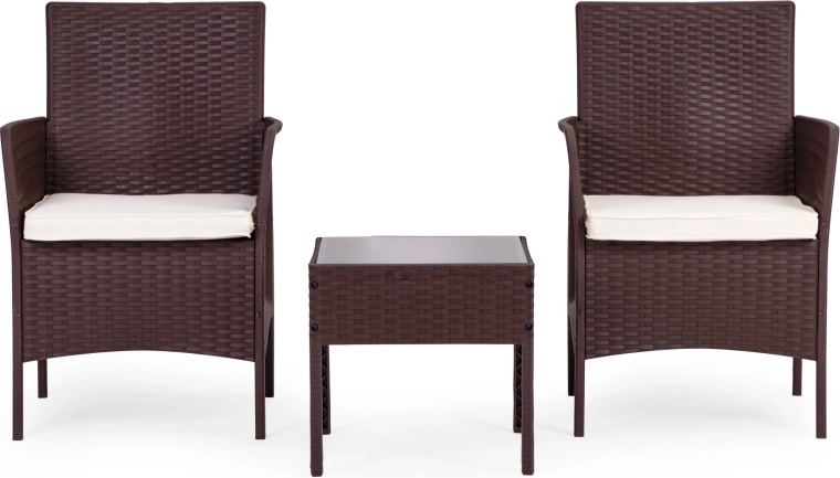 Duurzame constructie met rotan-effect