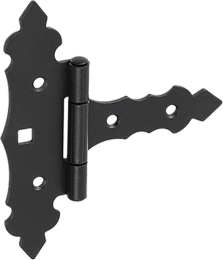 Decoratief scharnier zwart 75 × 35 × 130 × 2 mm