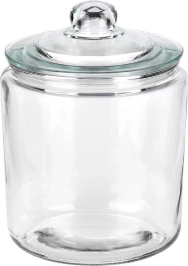 Sterk helder glas en brede hals
