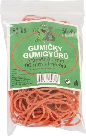 Elastiekjes 80 mm – verpakking 50 stuks