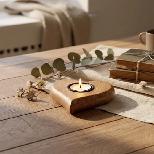 Romantische hartvorm voor een knusse sfeer