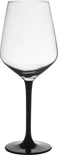 Glazen voor rode wijn Rubin black 370 ml 6 stuks