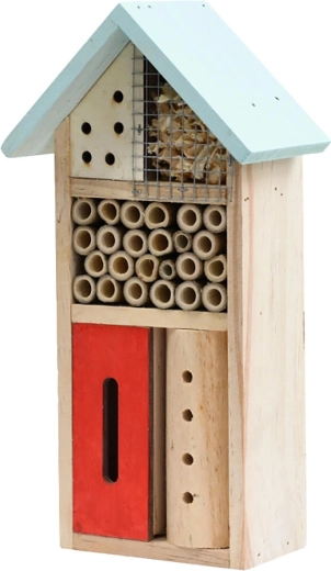 Houten insectenhotel 26 × 13,5 × 8,5 cm
