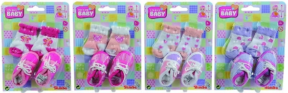 Simba schoentjes en sokjes voor de New Born Baby-pop 38–43 cm - 1 stuk