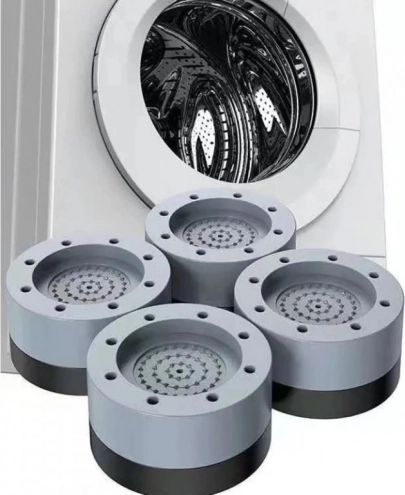 Antivibratie rubberen onderzetters voor wasmachine, vaatwasser, droger en koelkast – 4 stuks