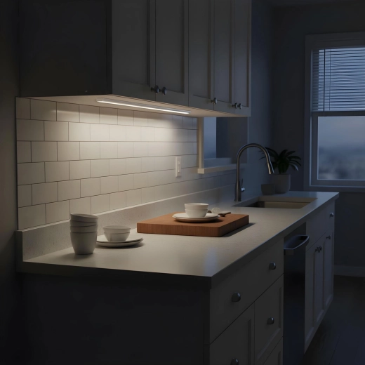 Gelijkmatig licht onder keukenkastjes