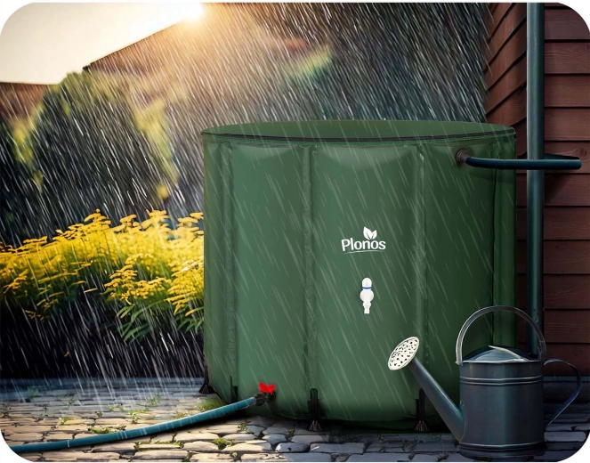 Aansluiting op regenpijp en schoner water dankzij zeef