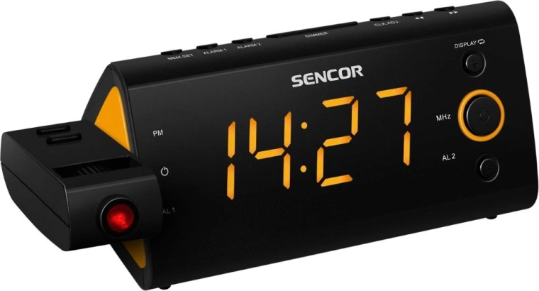 Sencor radiowekker met tijdprojectie