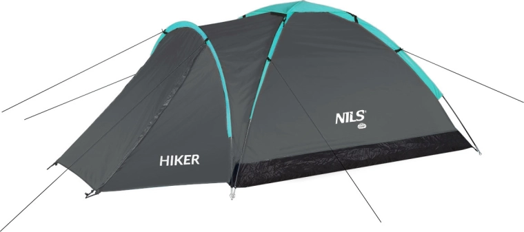 Toeristentent Nils Camp Hiker grijs voor 2 personen