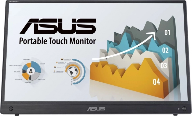 Draagbare touchscreenmonitor 16" FHD IPS met USB‑C en micro‑HDMI