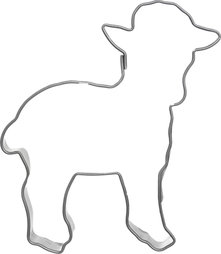Roestvrijstalen uitsteekvormpje schaap