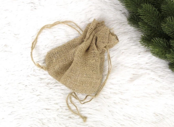 Jute zakje 22 × 17 cm naturel