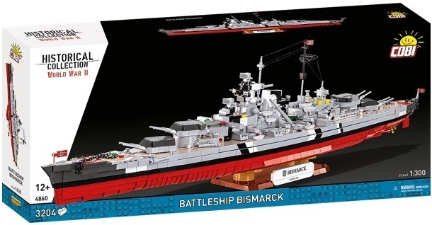 Bouwset slagschip BISMARCK 1:300 – 3204 onderdelen