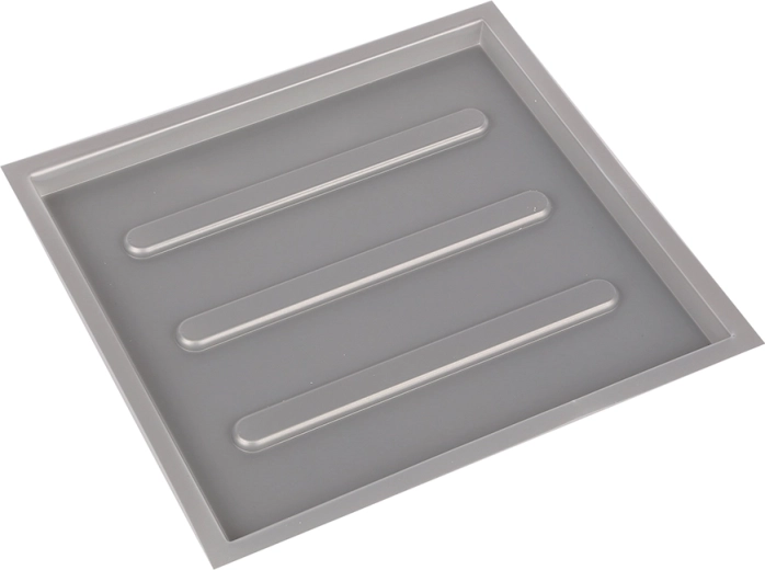 Metpol zilverkleurige opvangbak 28 × 26,1 cm
