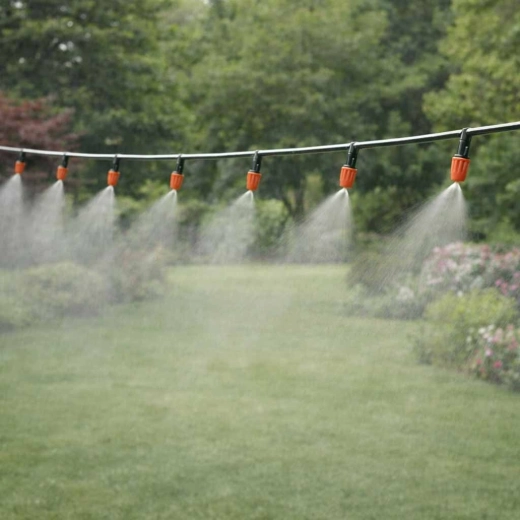 Fijne nevel voor het koelen van terrassen en pergola’s