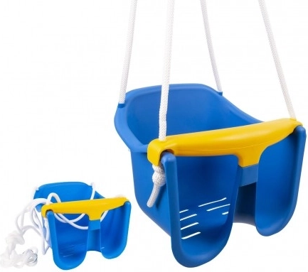 Baby kunststof kinderswing met veiligheidsbeugel – Blauw