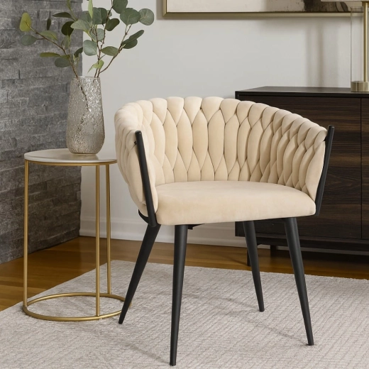 Zijdezacht fluwelen comfort in beige