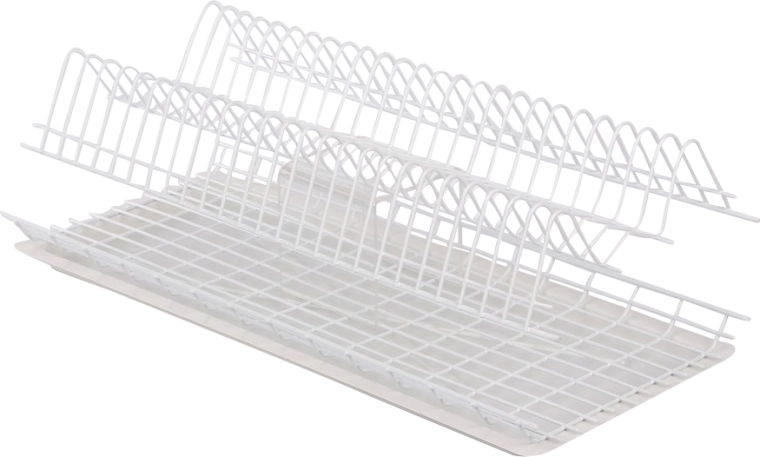 Afdruiprek voor kast 60 cm wit met opvangbak Metpol