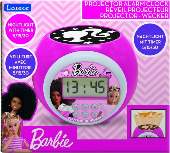 Kinderwekker met Barbie-projector