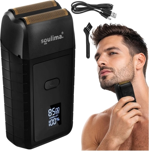 Dubbele folie en 2 messen voor extra glad scheren