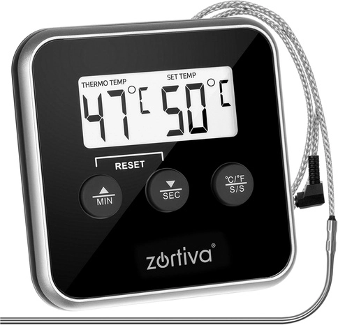 Temperatuuralarm en timer