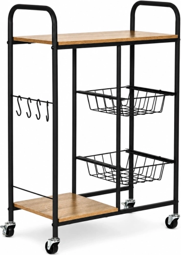 Mobiele trolley op 4 wielen met vergrendeling